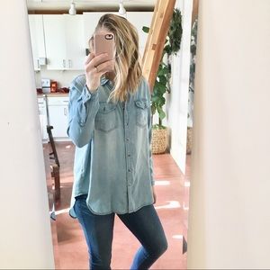 Urban Outfitters Chambray Button Down